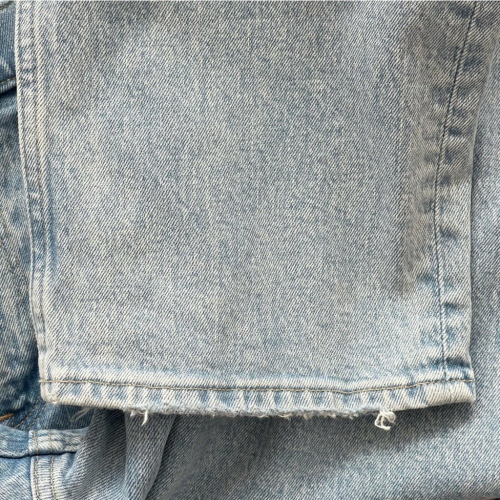 ❌SOLD Abercrombie & Fitch Ultra High Rise 90s Straight Jean Criss-Cross Waist 31 - Picture 10 of 13